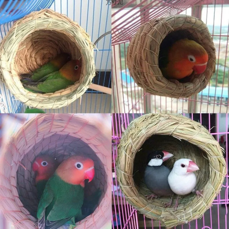 Nido de colibrí tejido a mano