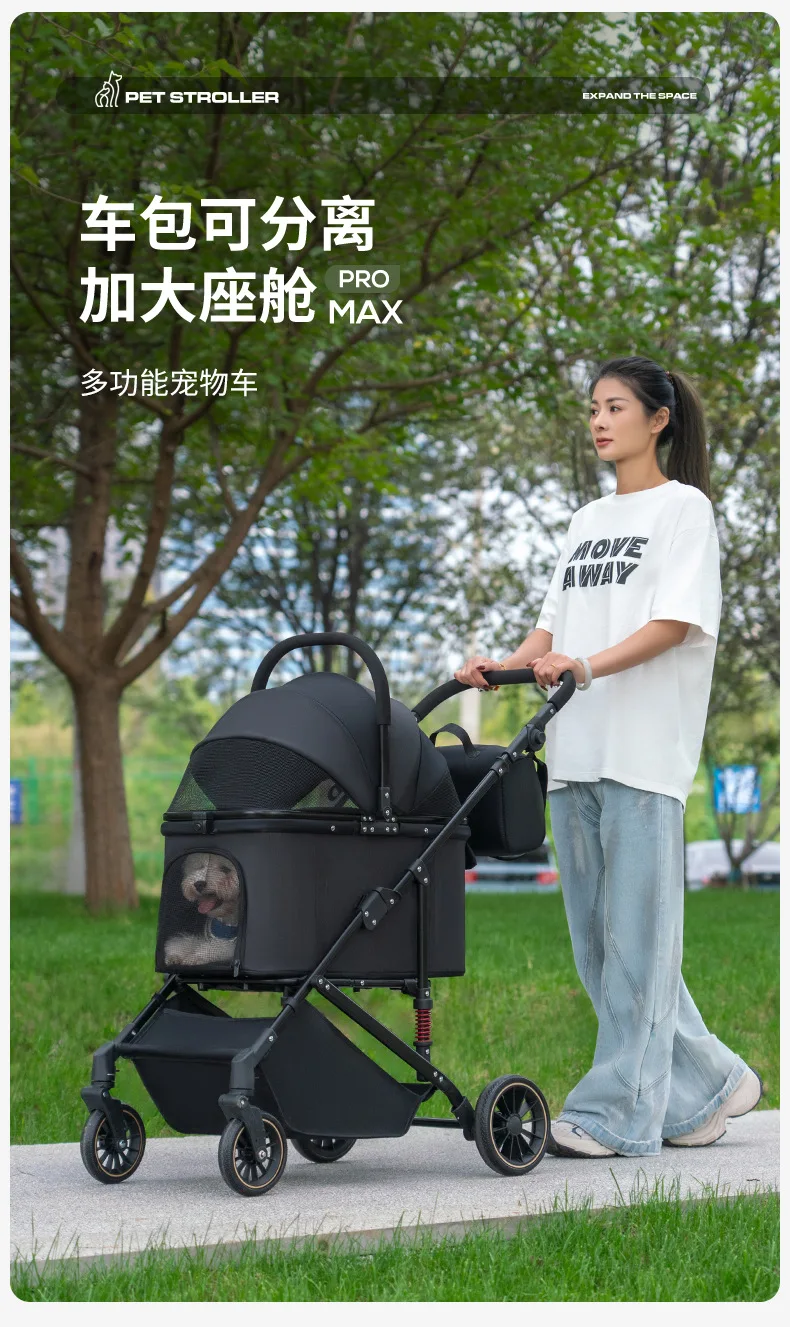 Carrito plegable en exterior