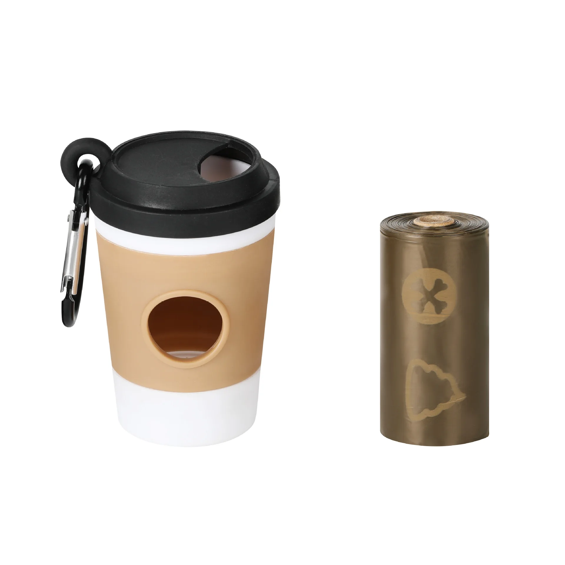Dispensador portátil de bolsas para excrementos de perro, taza - imagen 5