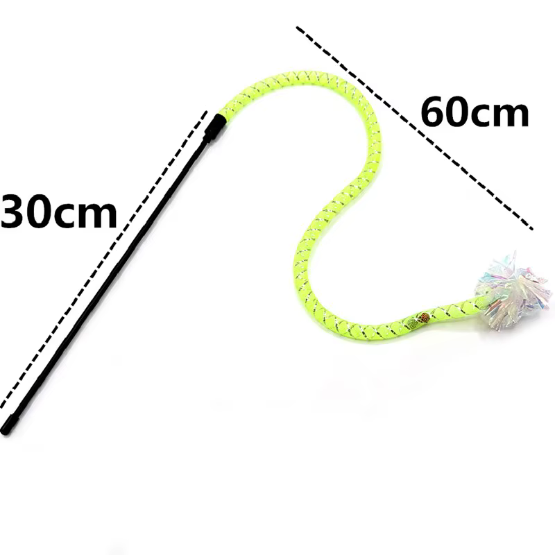 Juguete interactivo para gatos con bola de flores y campana