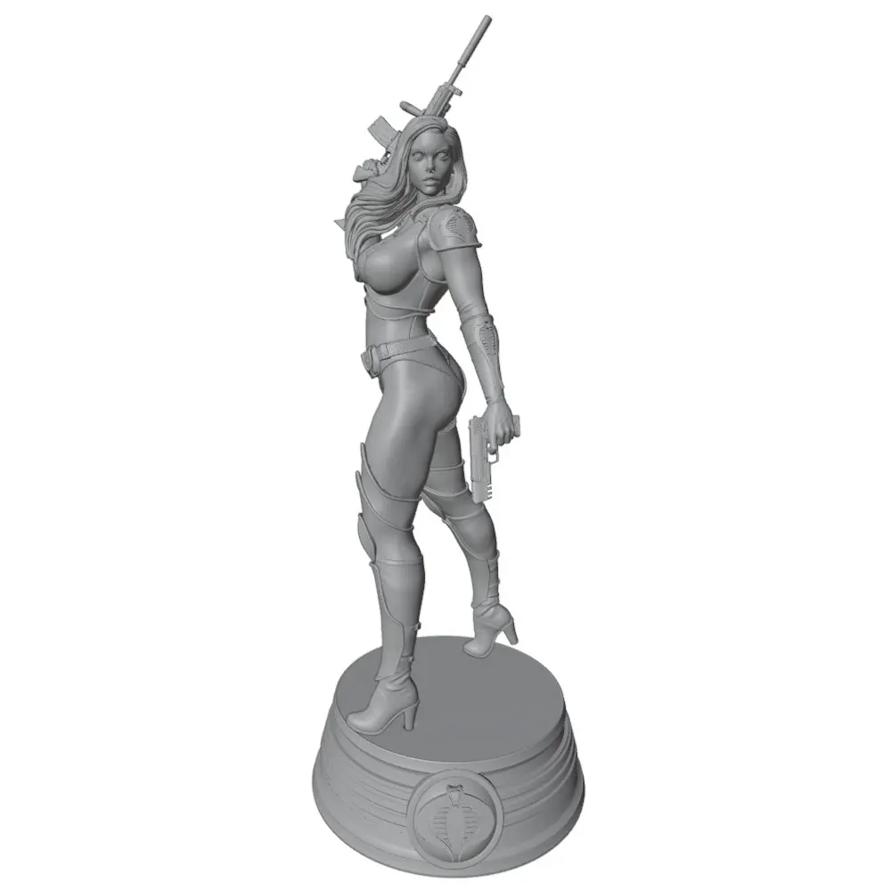Figura de guerrera en resina para pintar y montar - imagen 2