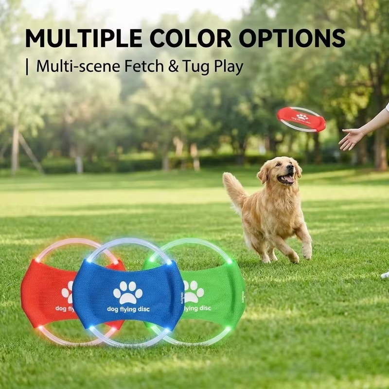 Frisbee luminoso LED recargable para perros pequeños y medianos - imagen 3