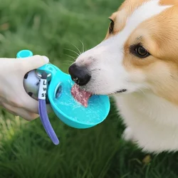 Botella Agua Portátil Plegable para Perros y Gatos – Dispensador con Gancho