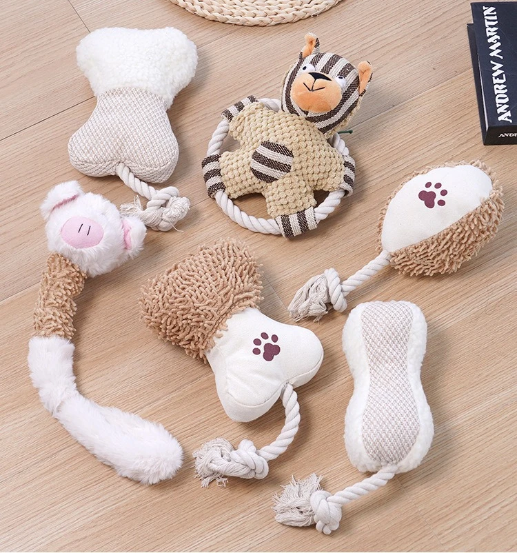 Juguete de cuerda chirriante para perro