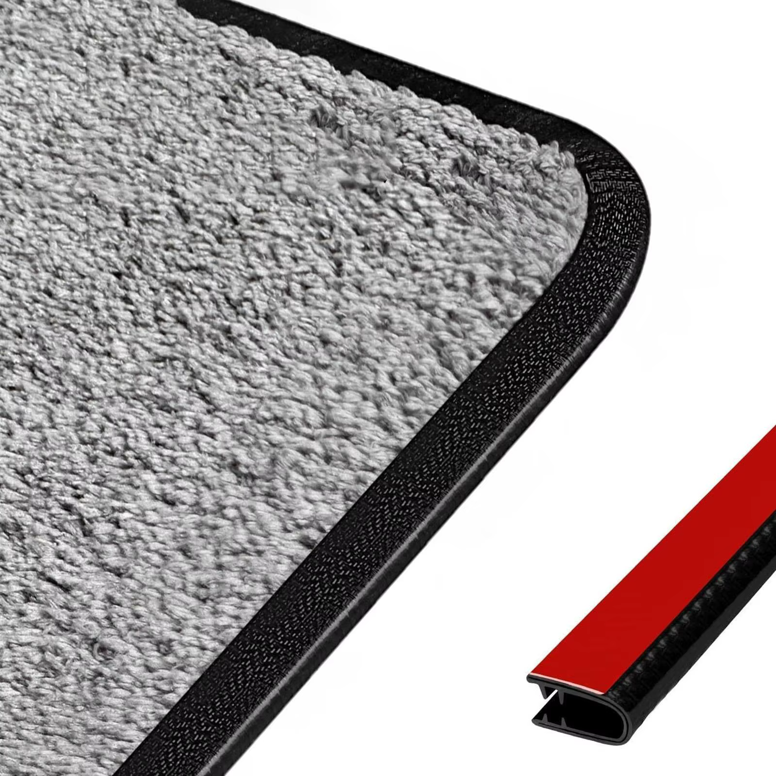Protector de bordes para alfombras de gatos y perros, tiras de goma - imagen 3