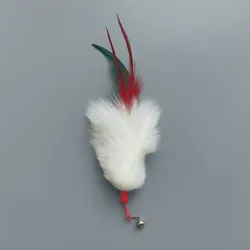 Juguetes para gatos con plumas y cabezales de repuesto - set de 2