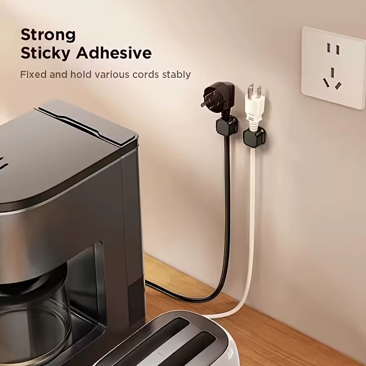 Organizador de cables con clips magnéticos autoadhesivos sin taladrar - imagen 4