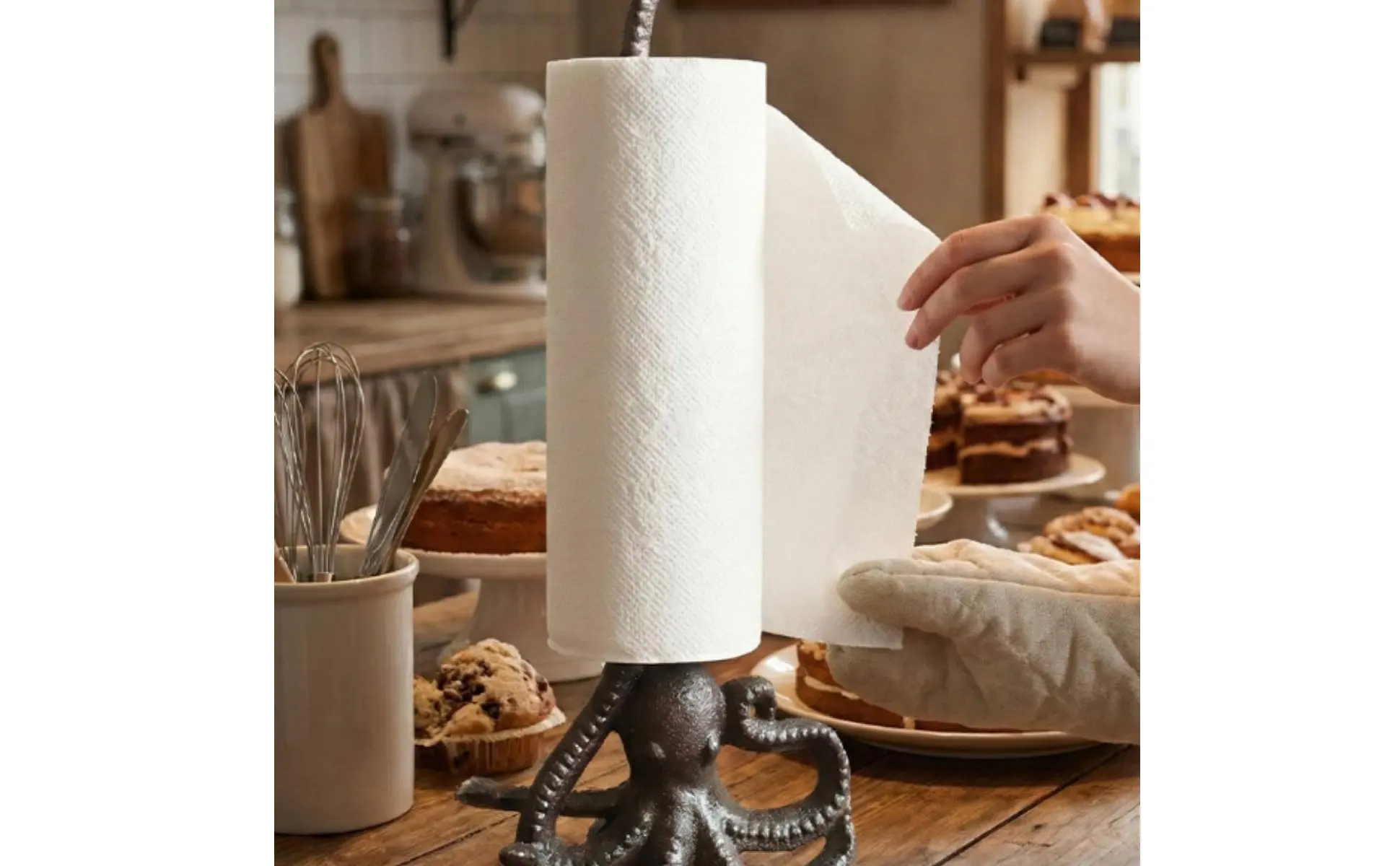 Base antideslizante del portarrollos de papel