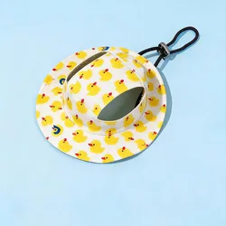 Sombrero ajustable para perros y gatos – Protección UV transpirable de verano
