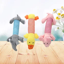 Juguetes de peluche con sonido para perros y gatos, animales suaves