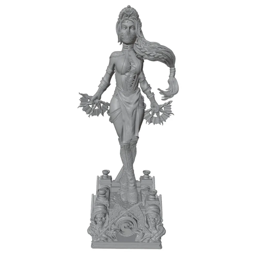 Kit modelo de resina miniatura gris impreso en 3D, DIY sin pintar - imagen 2