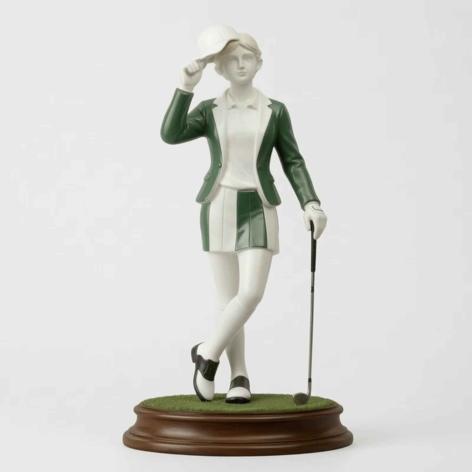 Figura decorativa de golfista con base para oficina y estantería - imagen 3