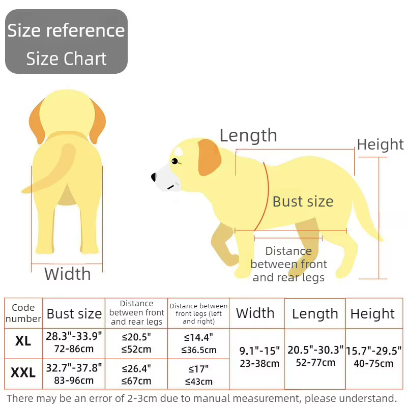 Silla de ruedas ajustable para perros medianos y grandes – Rehabilitación trasera - imagen 2