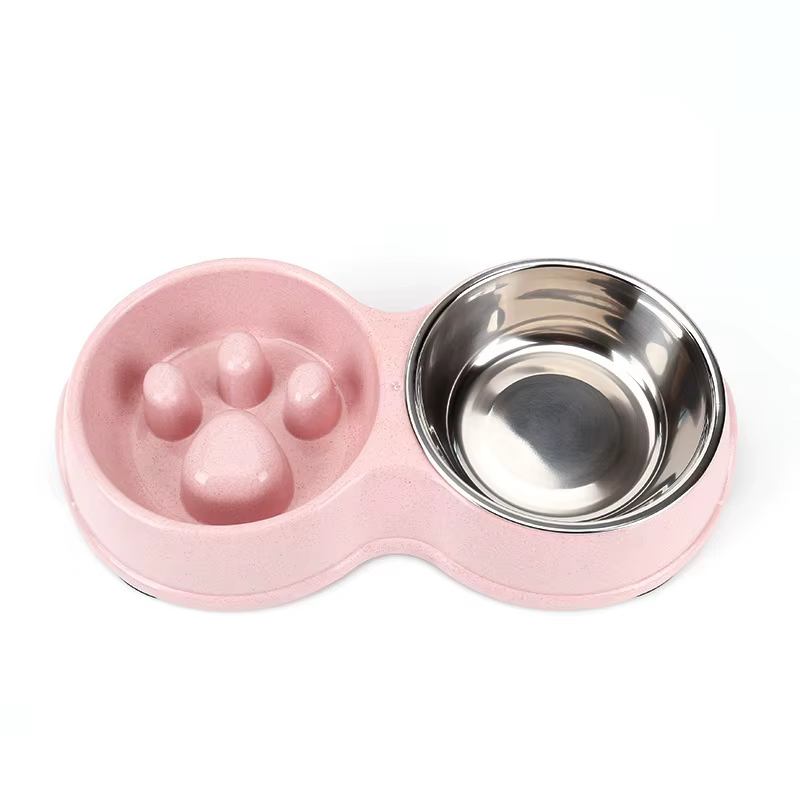 Comedero doble antideslizante para perros y gatos pequeños y medianos - imagen 5