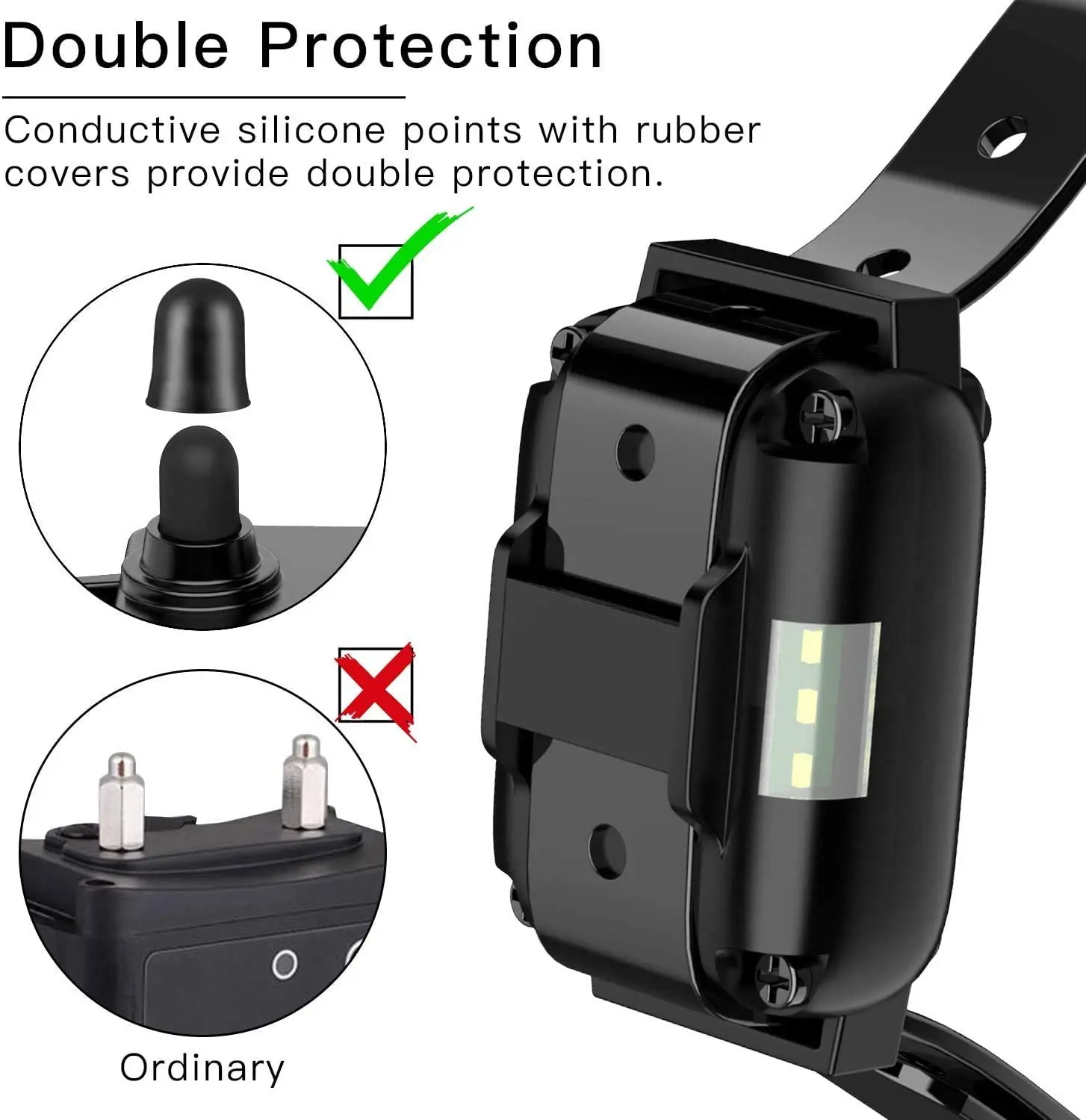 Collar de adiestramiento para perros con control remoto y vibración - imagen 3