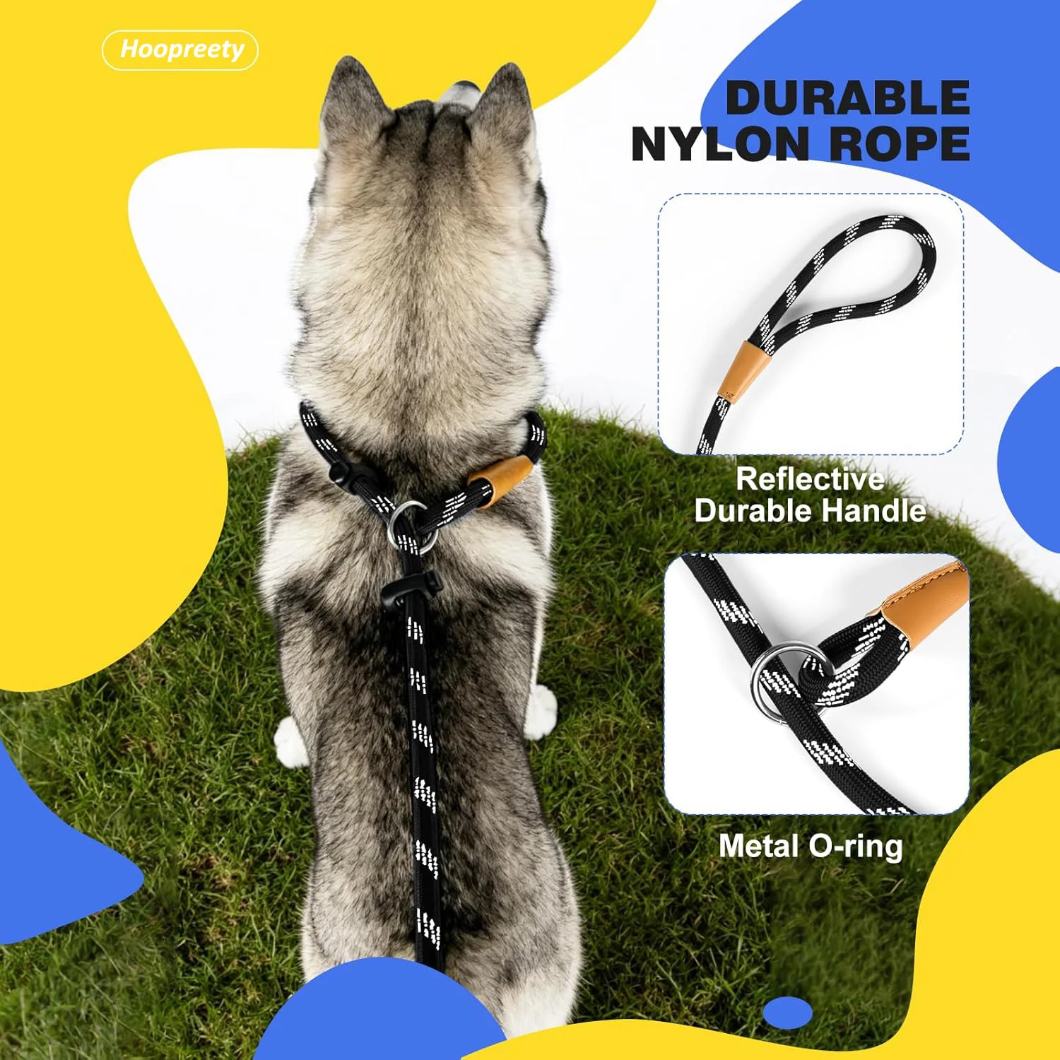 Correa de adiestramiento para perros: cuerda trenzada resistente - imagen 5