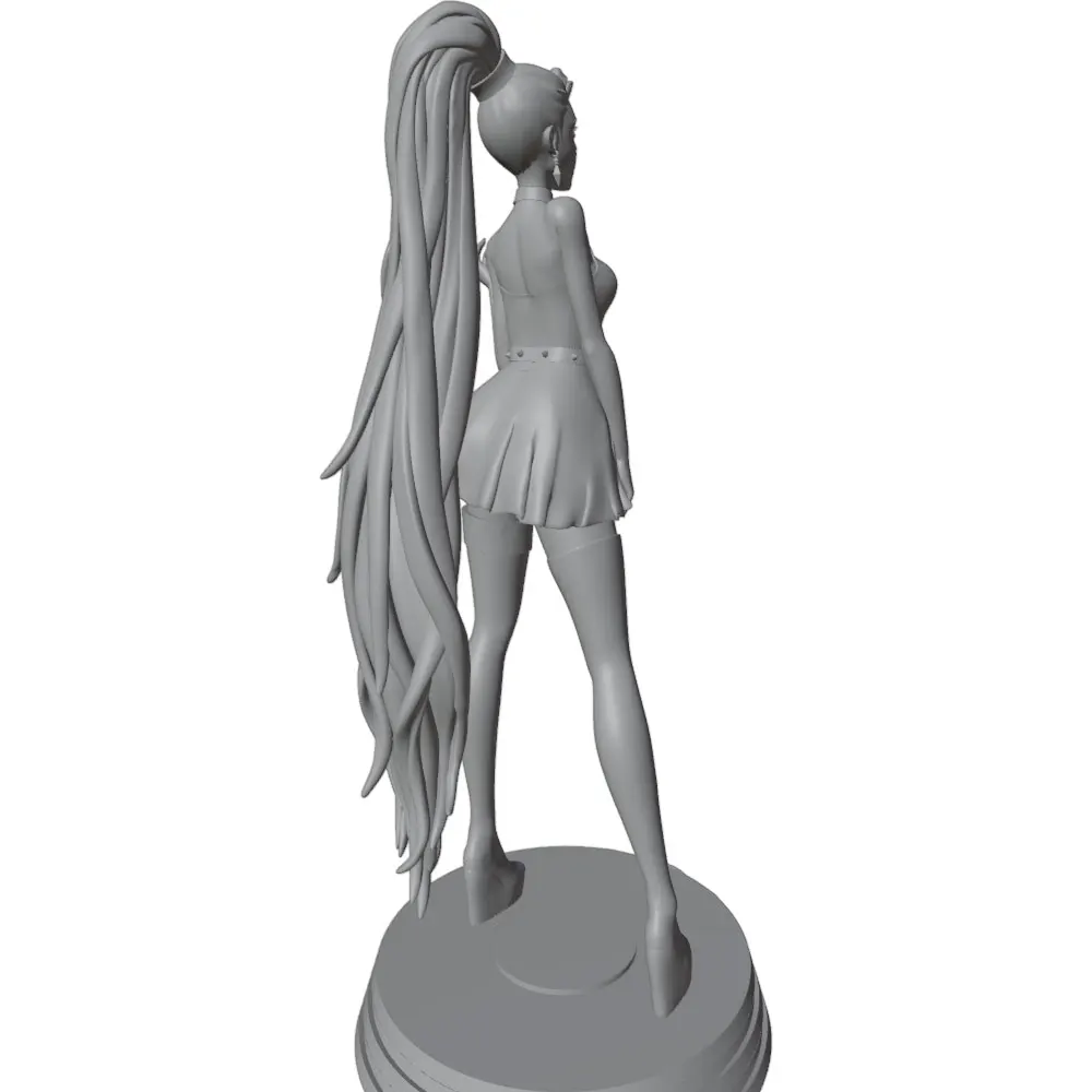 Figura sexy de resina – Miniatura GK gris sin montar ni pintar - imagen 5
