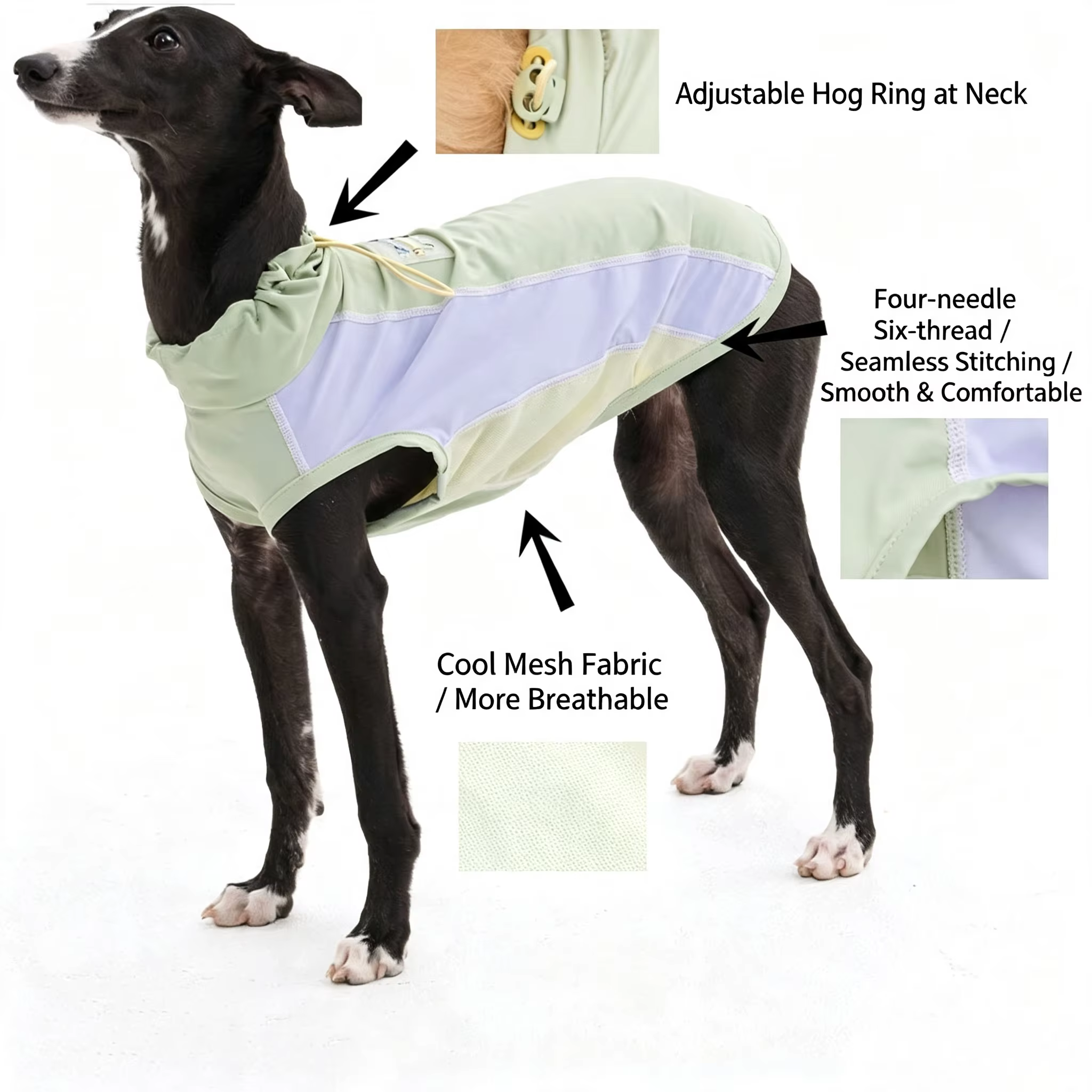 Chaleco solar para perros Italian Greyhound – Ultraligero y transpirable - imagen 5