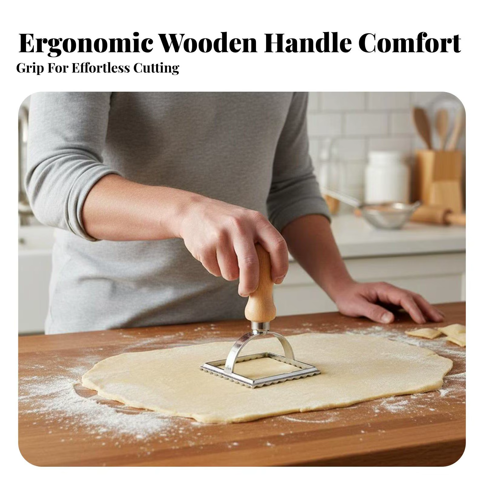 Molde para Dumplings y Empanadillas – Cortador Ergonómico de Pastelería - imagen 2