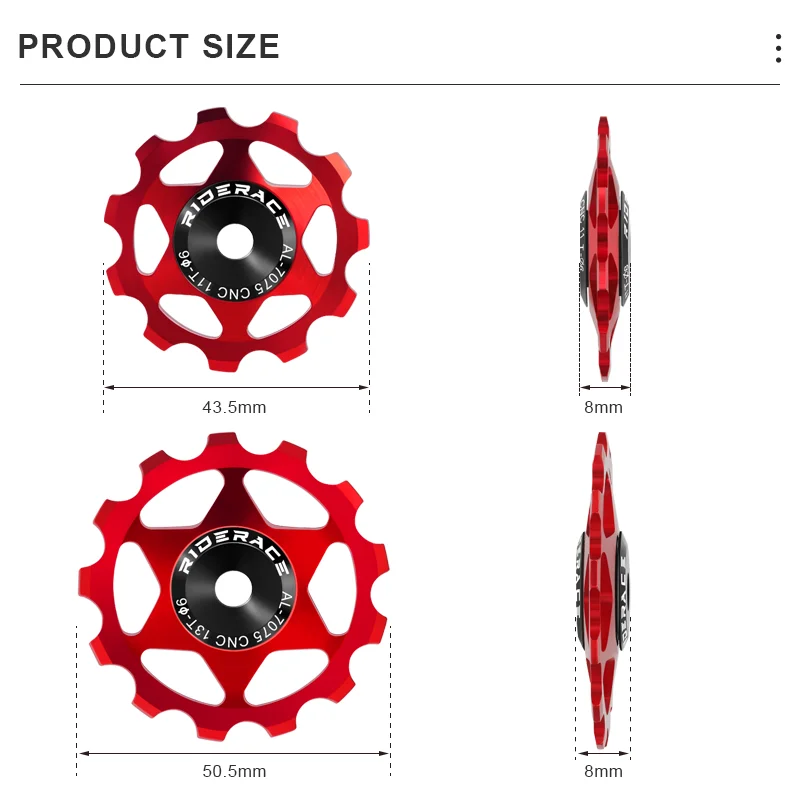 Rueda de cambio trasero RIDERACE 13T 11T