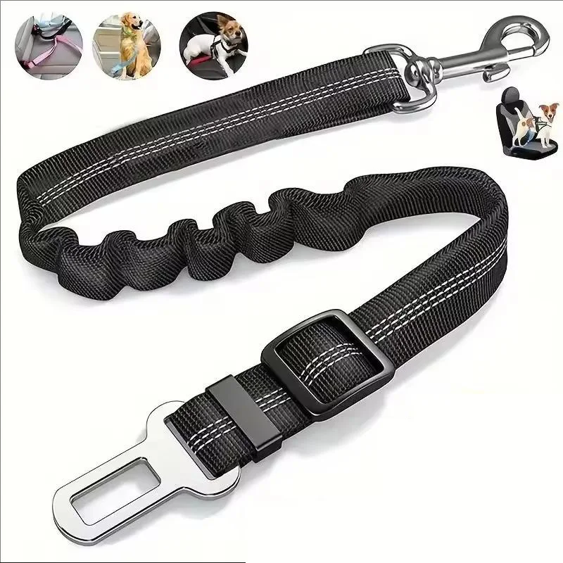 Cinturón de seguridad para perros con amortiguación y reflectante - imagen 3