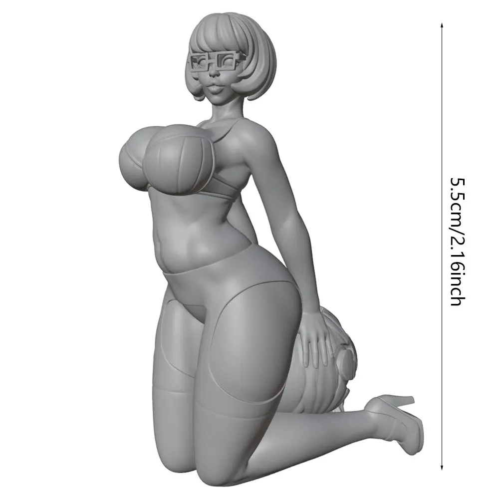 Figura de resina en miniatura sin pintar, estatua decorativa - imagen 2