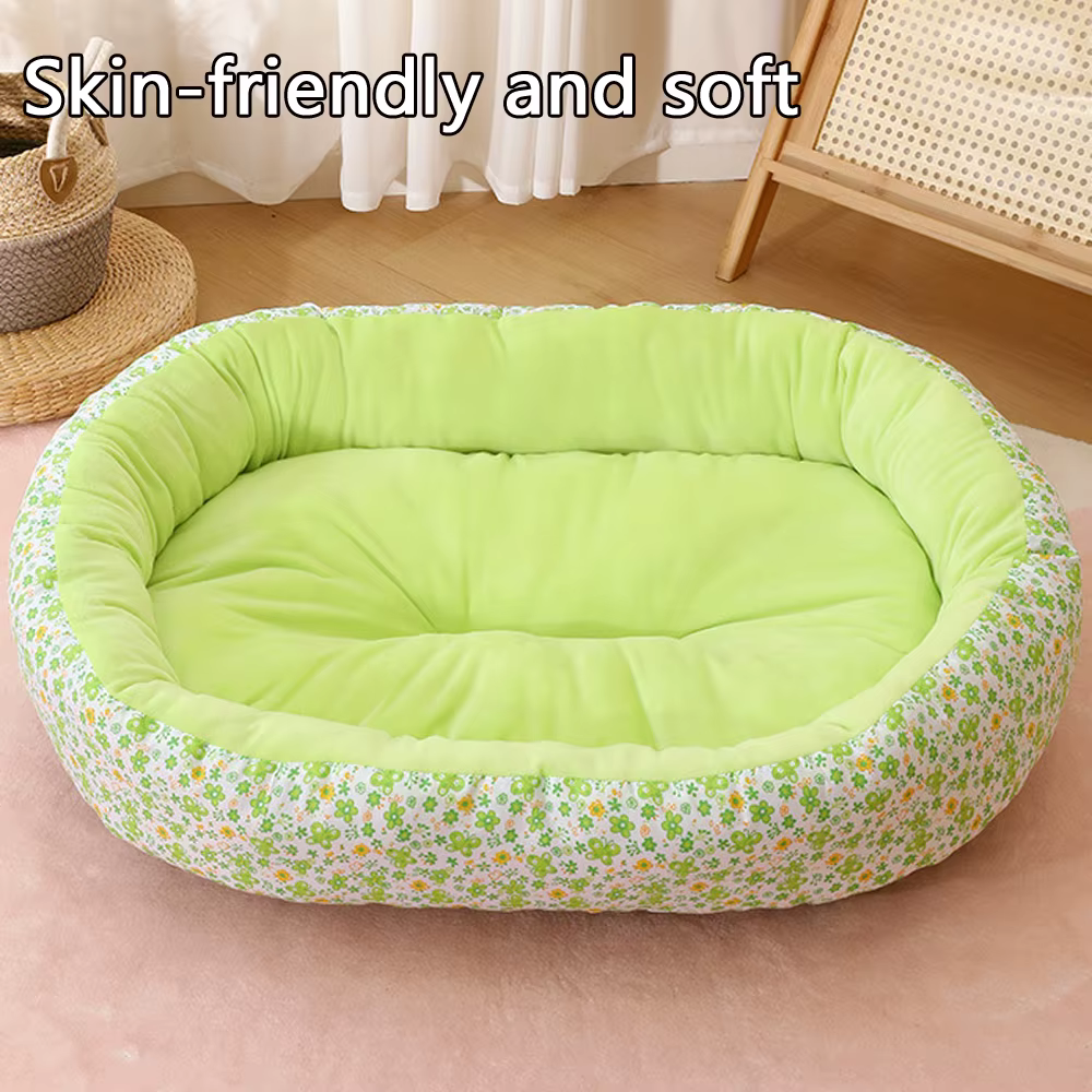 Cama nido floral suave para gatos y perros pequeños - imagen 3