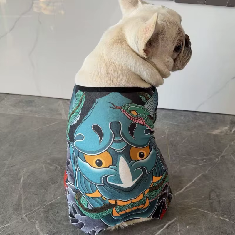 Perro con traje divertido para salidas