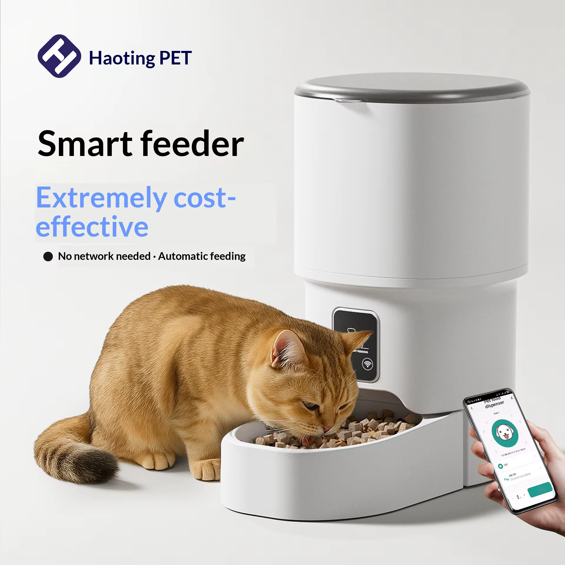 Comedero automático WiFi con temporizador para gatos y perros - imagen 4