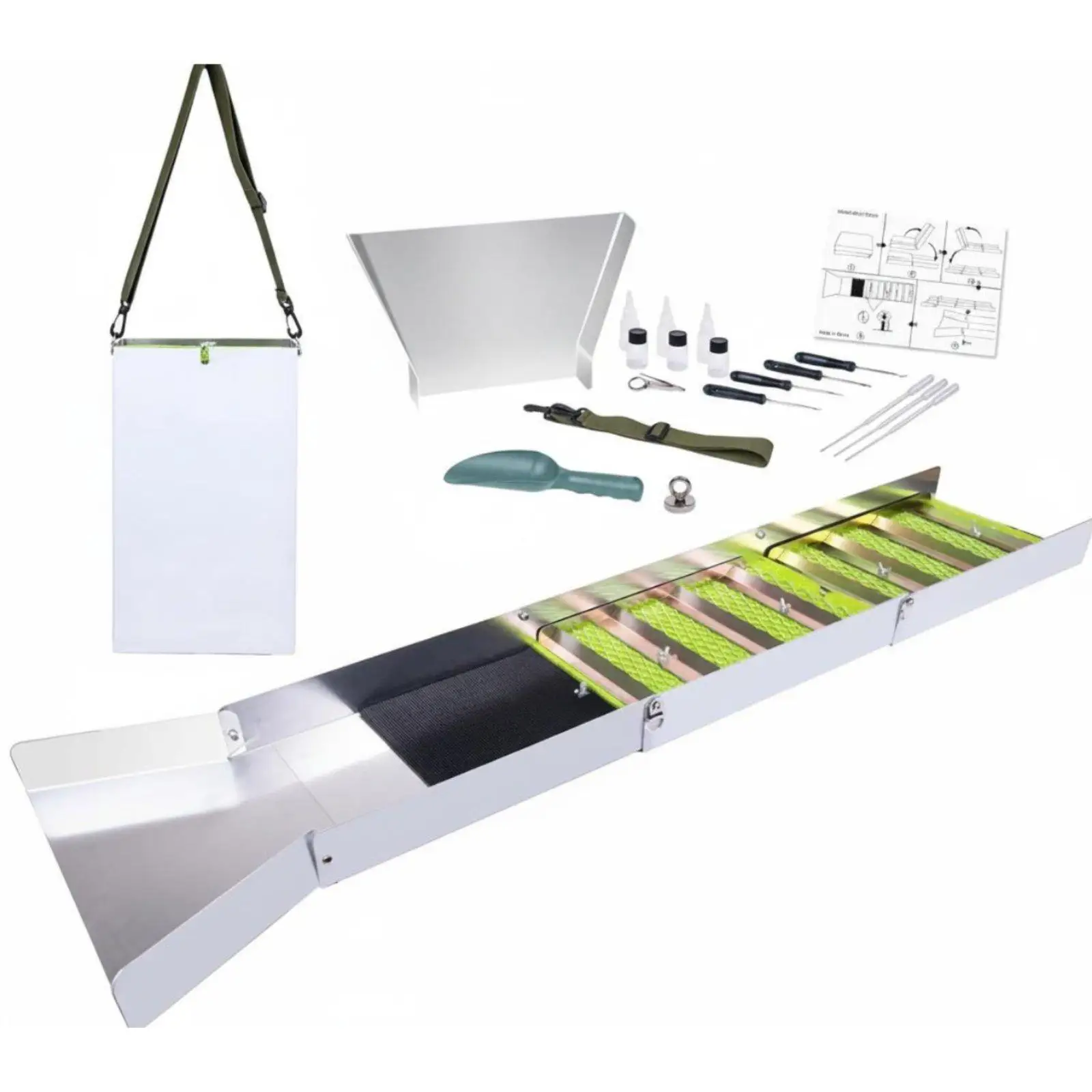 Kit de Prospección de Oro – Caja de Lavado Plegable de Aluminio - imagen 2