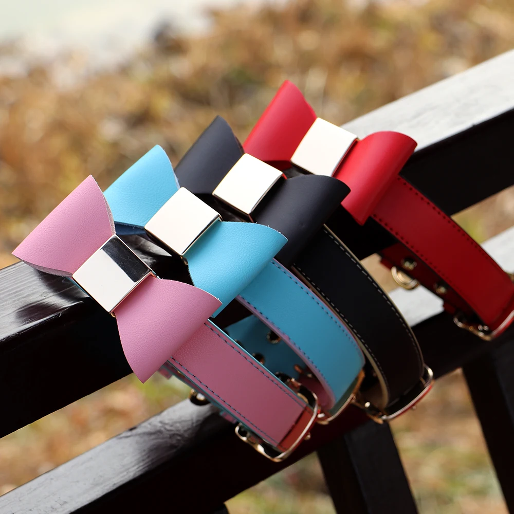 Collar PU siendo limpiado con paño
