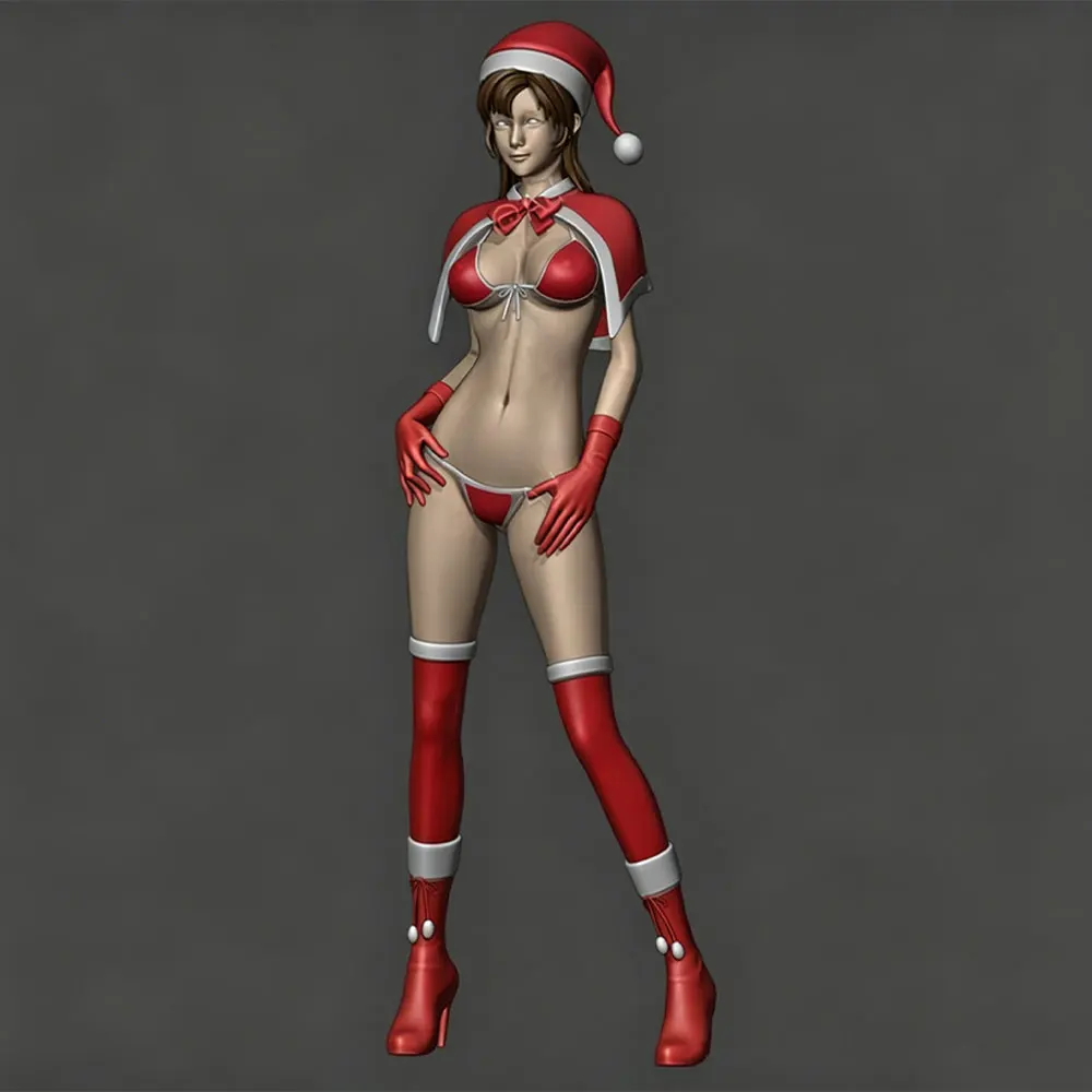 Miniatura de figura anime gris impresa en 3D GK para montar y pintar - imagen 4