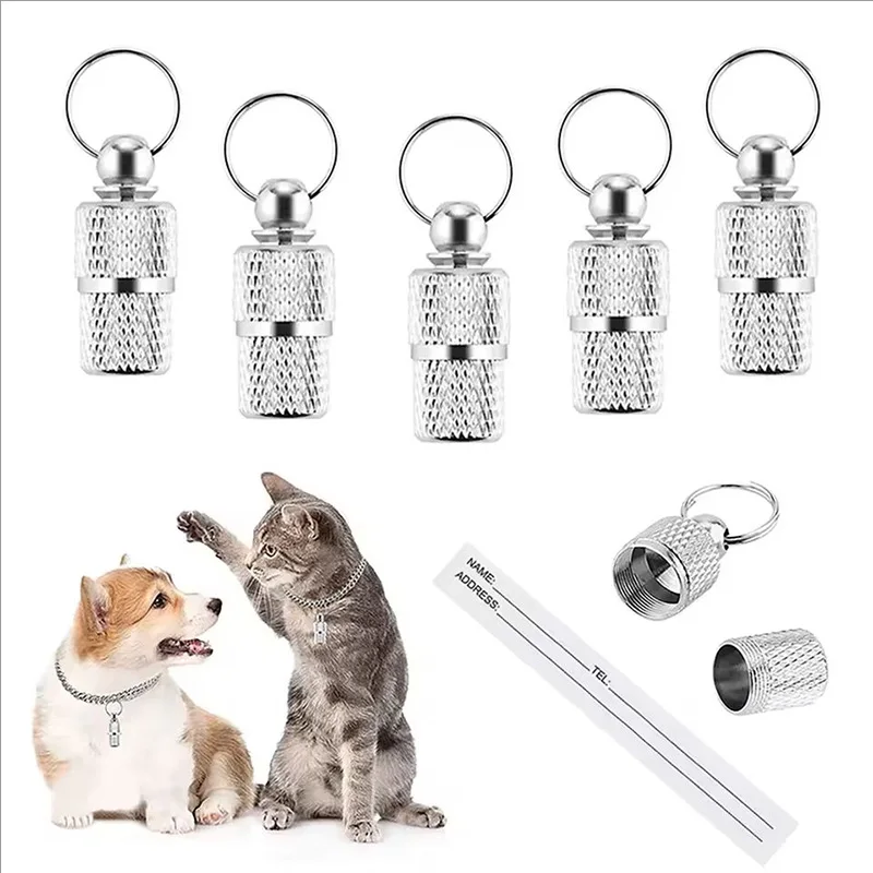 Colgante antipérdida etiqueta metal impermeable para perros y gatos - imagen 4