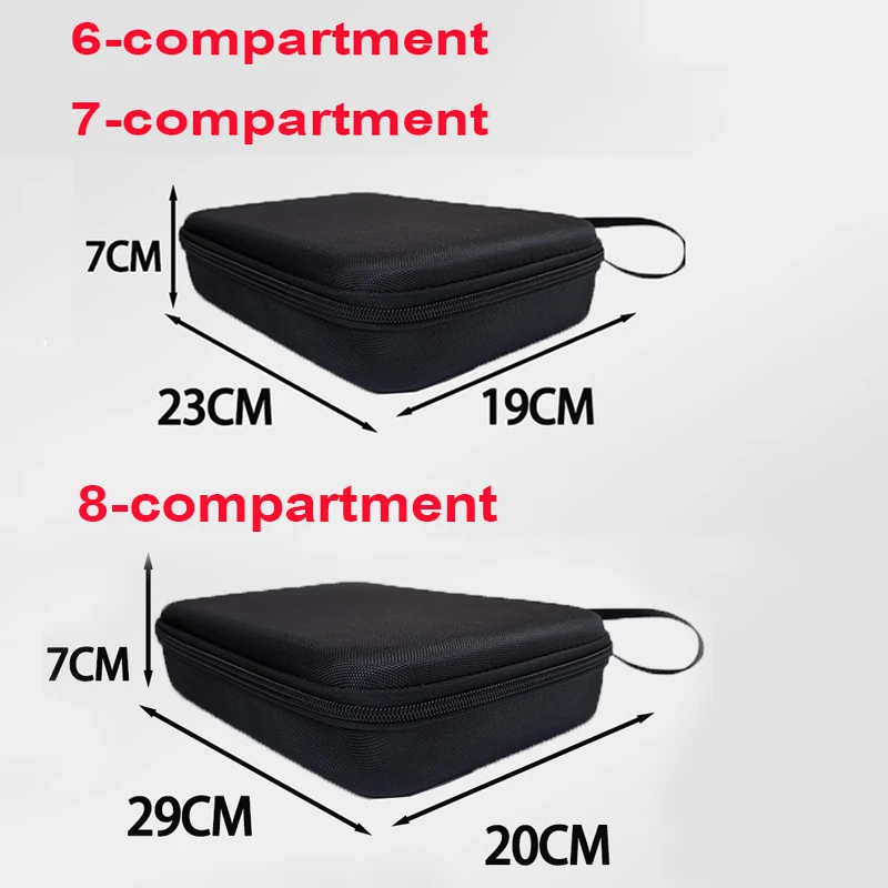 Estuche organizador para gafas con compartimentos y cierre seguro - imagen 3