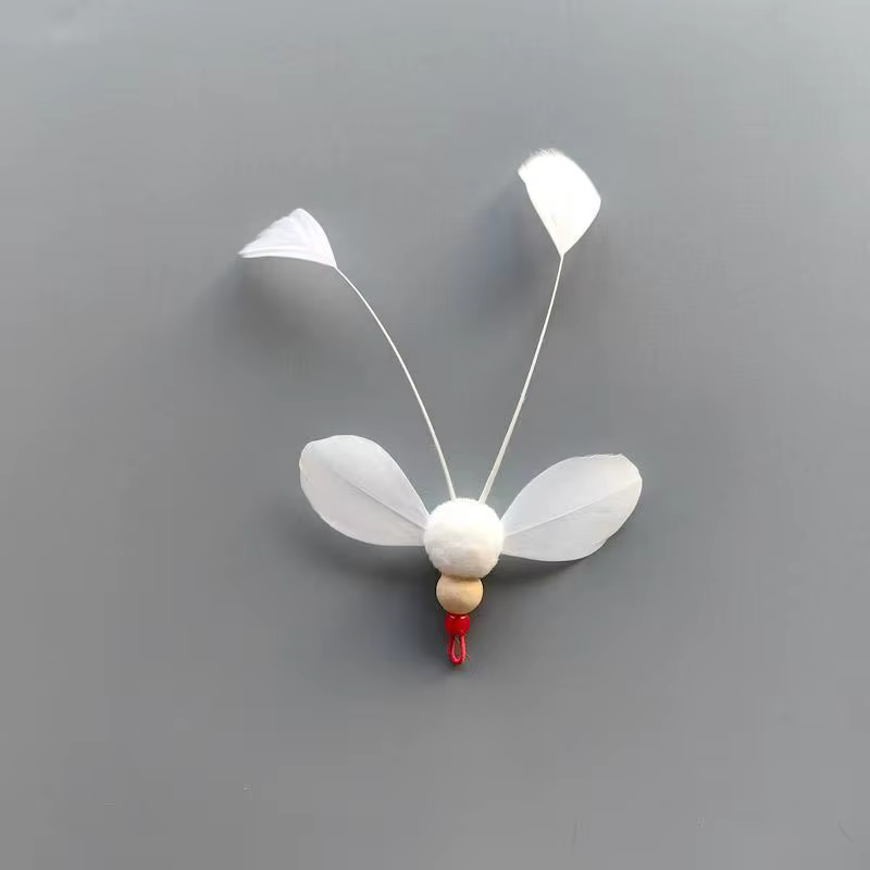 Varita intercambiable para gatos con repuestos de plumas e insectos - imagen 4