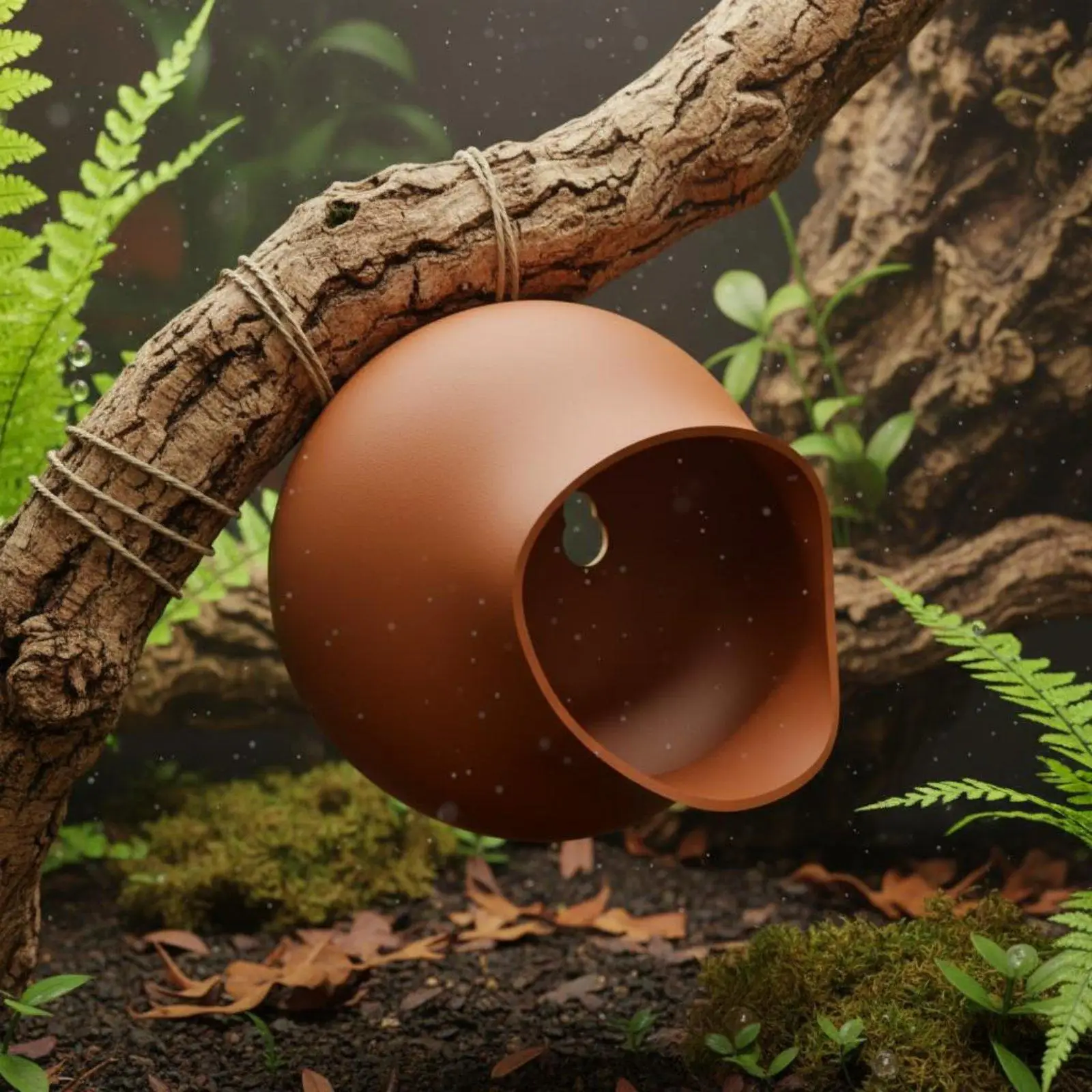 Escondite colgante para terrario de geckos y ranas - imagen 3