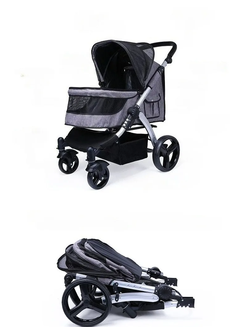Cochecito de lujo para perros con tejido Oxford 600D