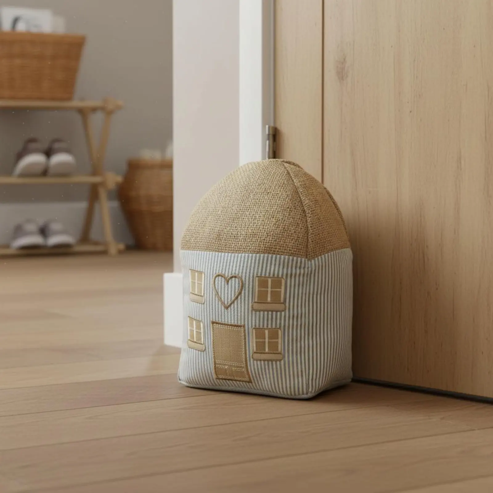 Tope de puerta textil suave decorativo para hogar y casas de campo