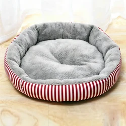 Cama nido de felpa cálida para gatos y perros pequeños