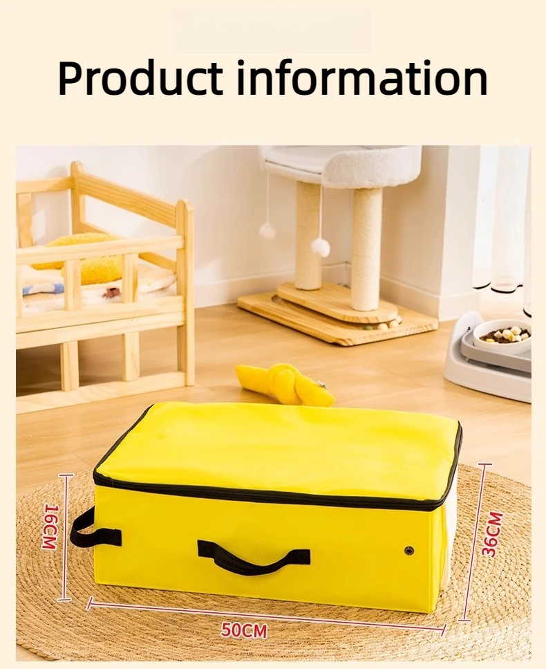 Caja de arena portátil plegable para gatos
