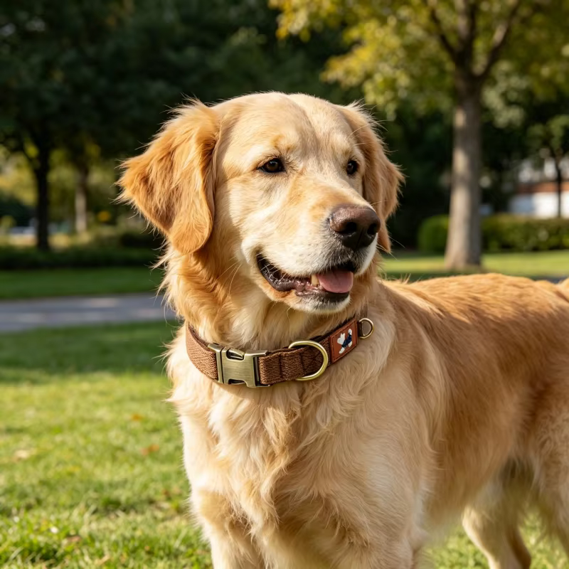 Collar personalizado con correa ajustable para perro, cachorro y gato - imagen 2