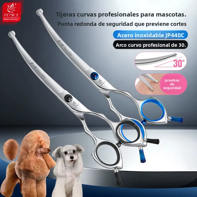 Tijeras Curvas de Seguridad Fenice para Gatos y Perros - imagen 3