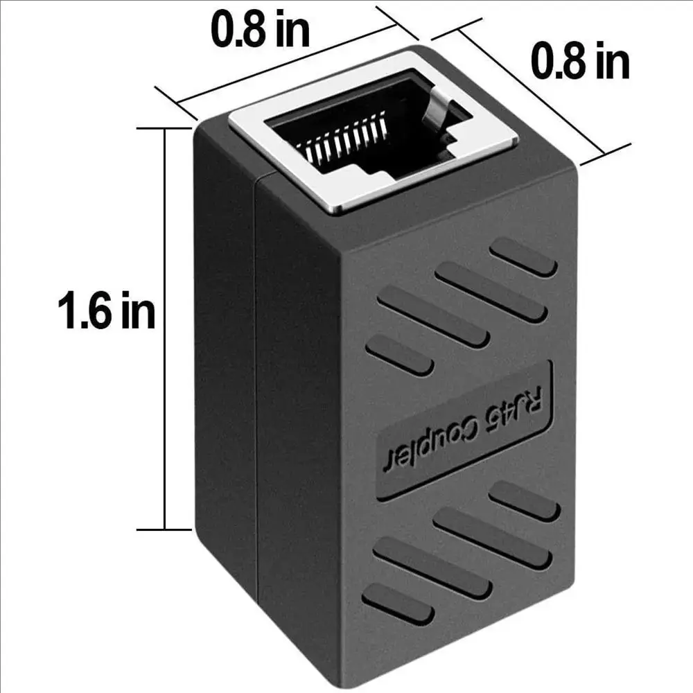 Acoplador Ethernet RJ45 Cat5/6/6a hembra a hembra, extensor