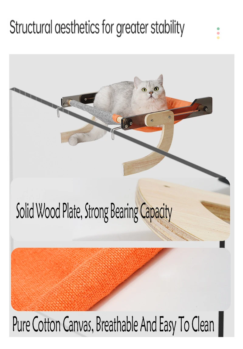 Hamaca en uso sobre ventana