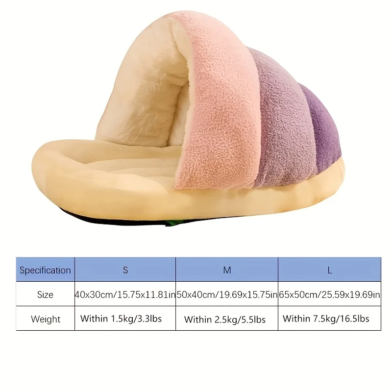 Cama Pawstrip interior acolchado