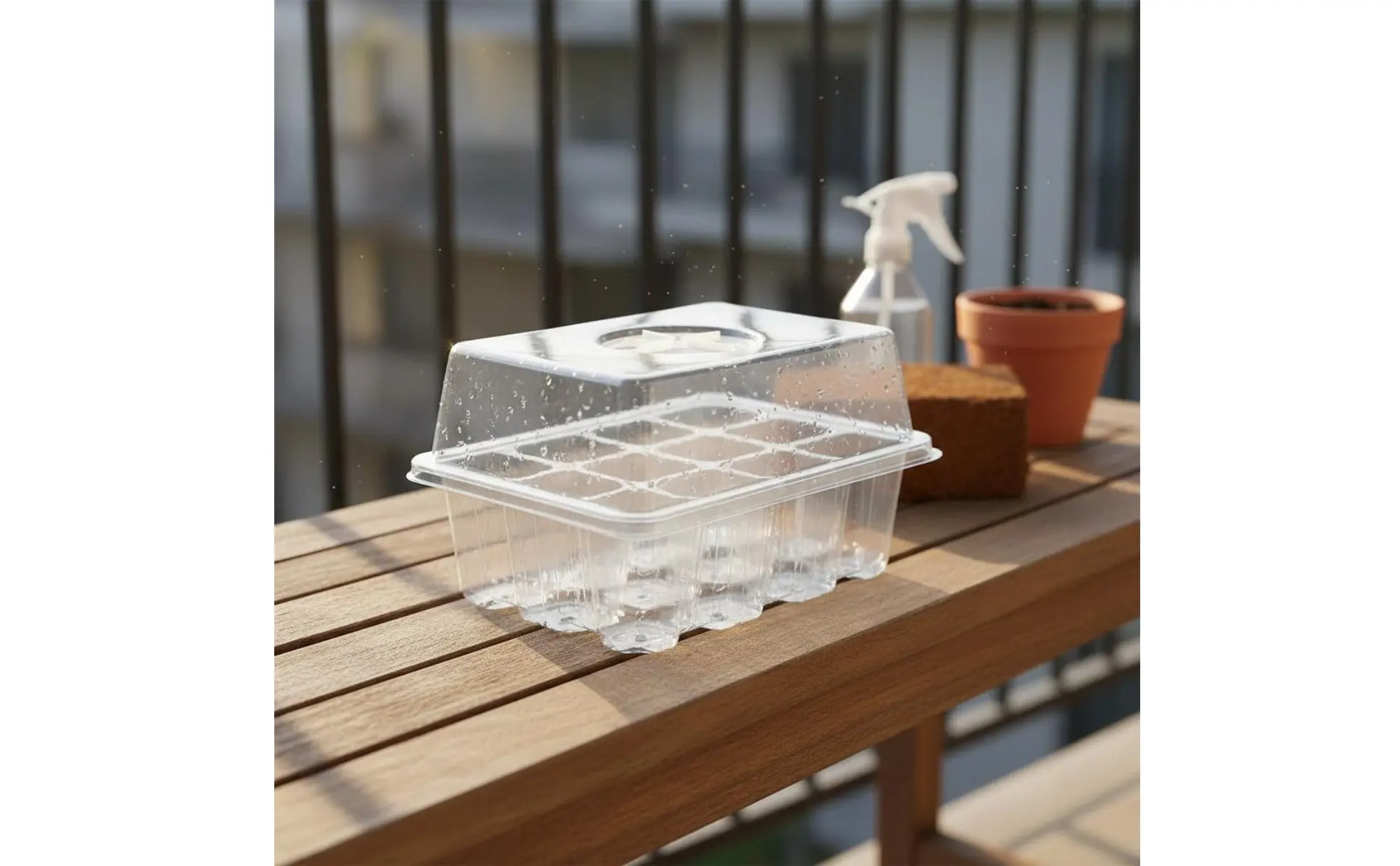 Detalle de la cúpula y ventilación para brotes