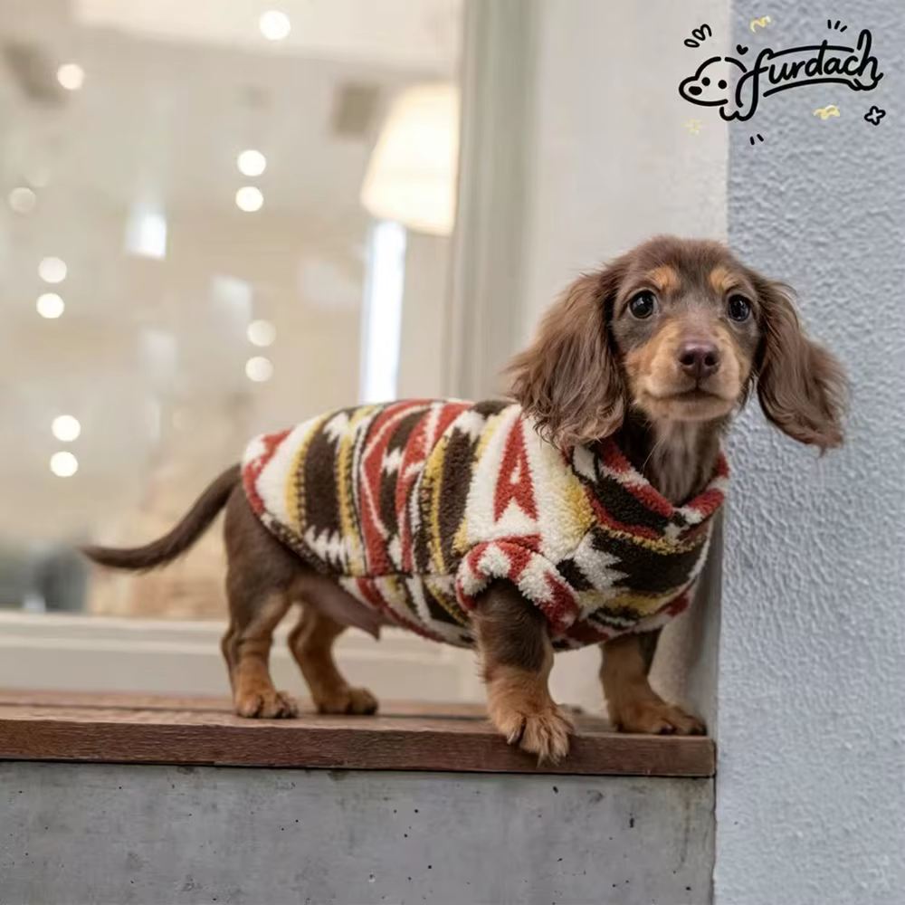 Sudadera forro polar invierno para perros salchicha Dachshund - imagen 3