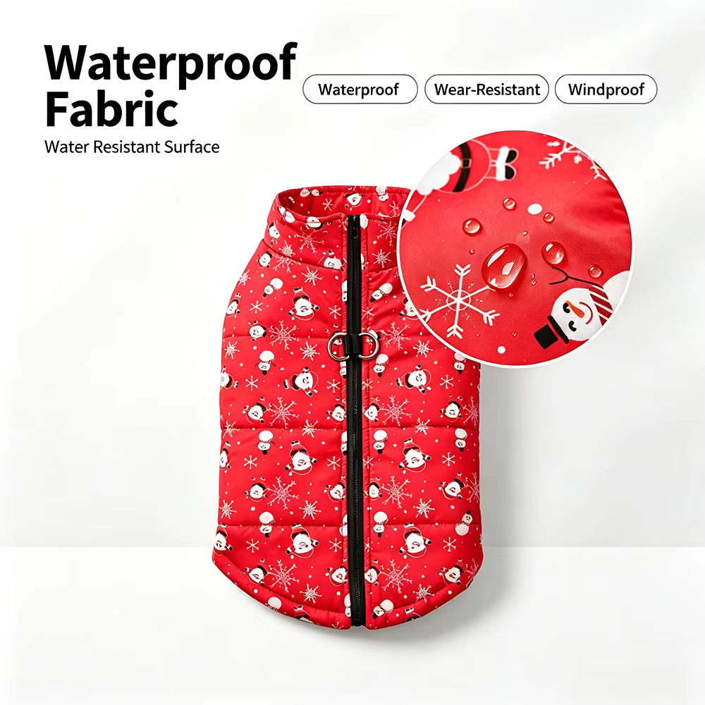 Chaleco Navidad para Perro y Gato – Abrigo Cálido Pequeñas Razas – Otoño Invierno - imagen 2