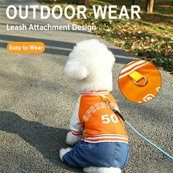 Mono abrigo para perro y gato con anilla – Traje cálido otoño invierno para Chihuahua