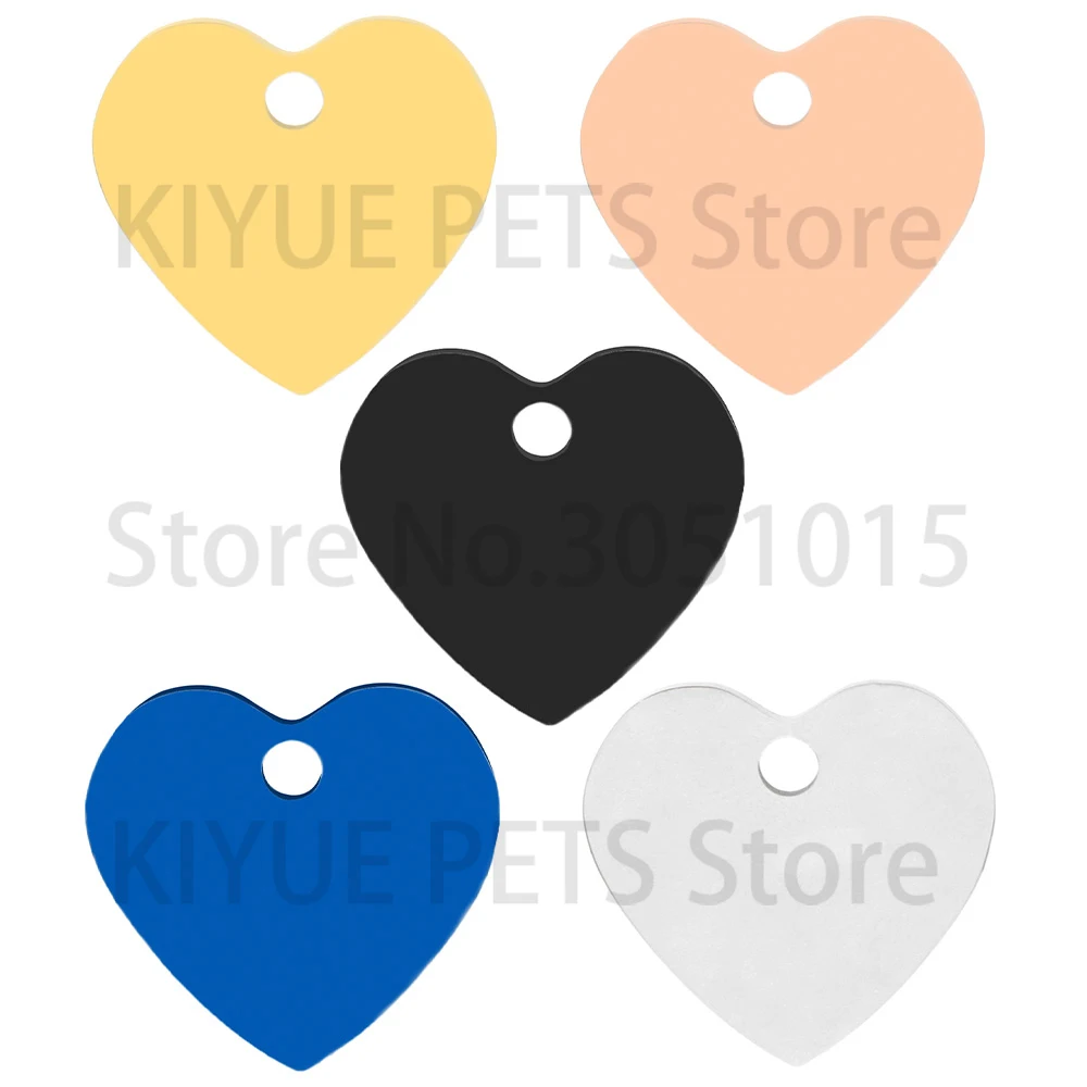 Placa de Identificación con Nombre para Perro en Corazón de Acero - imagen 2